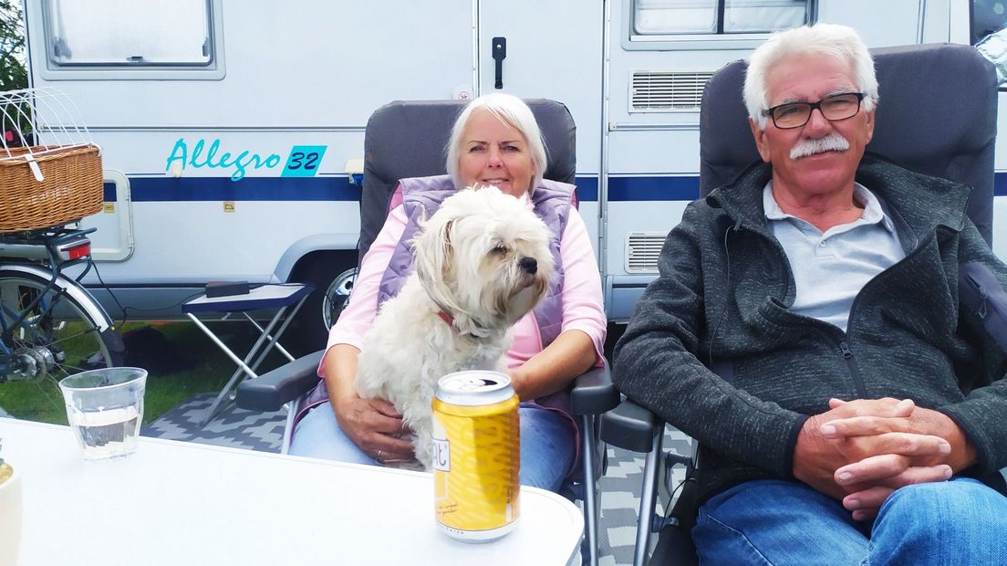 Marian en Rein Smidtman op camping Op hoop van zegen