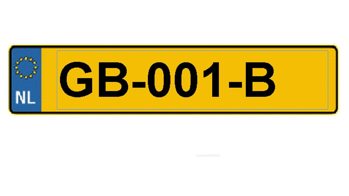Nieuwe kentekenplaat met drie cijfers in het midden - RTV Noord