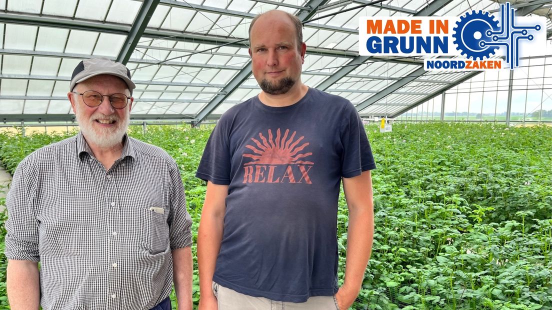 Hans en Karel in de nieuwe kas