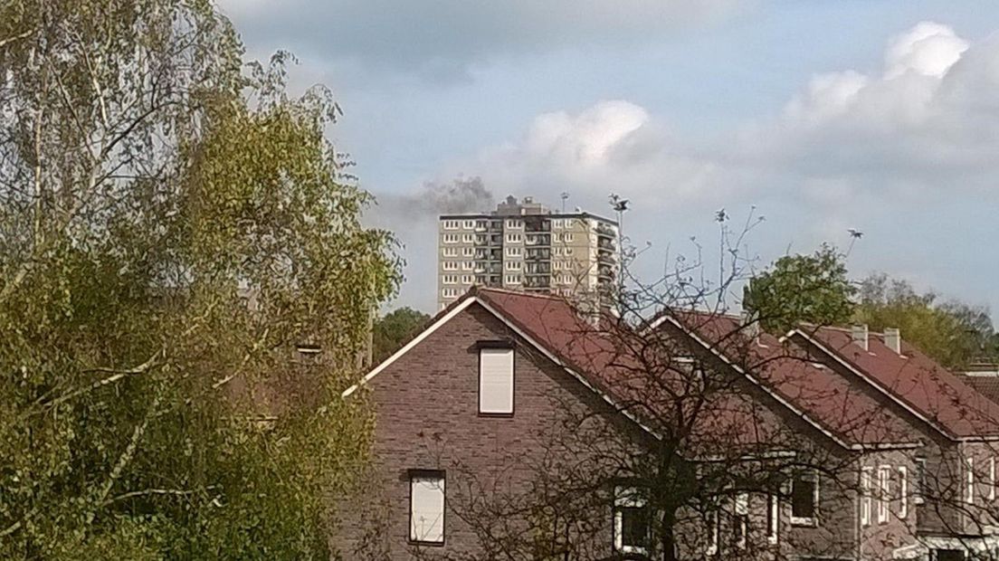 Brand in flatgebouw Enschede