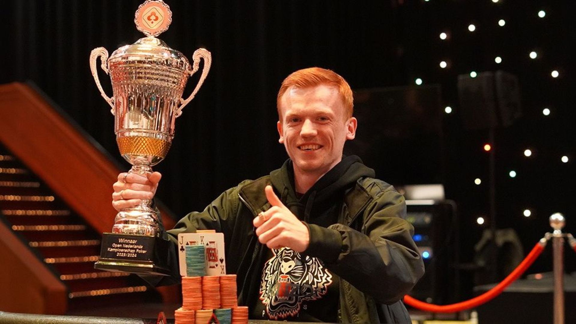 Albert Vonk Pokerkampioen van Nederland.