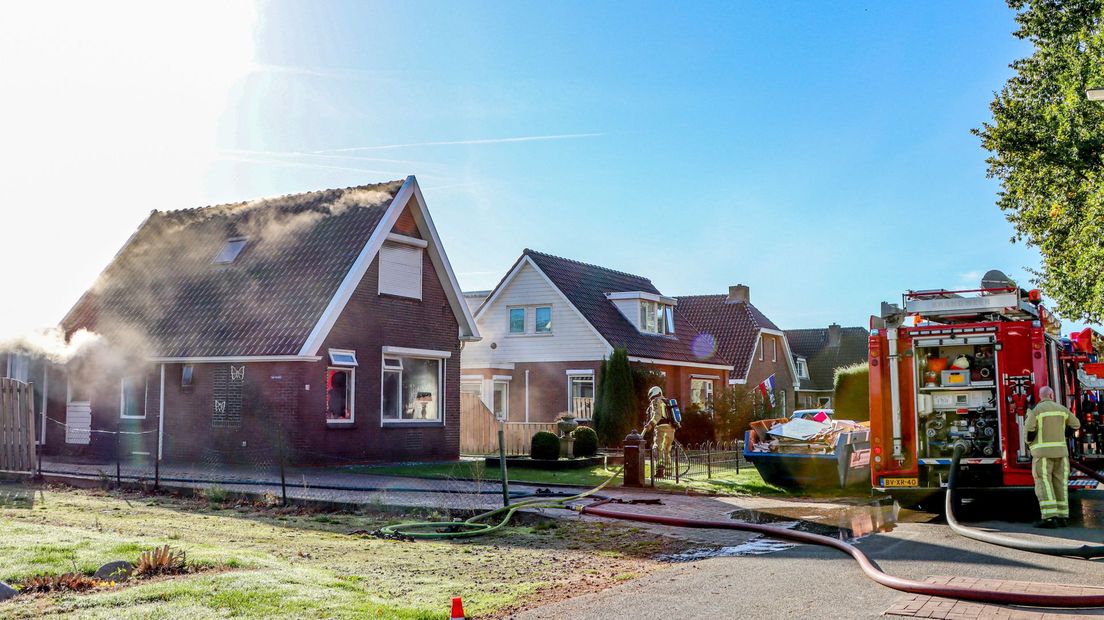 Woningbrand Klazienaveen