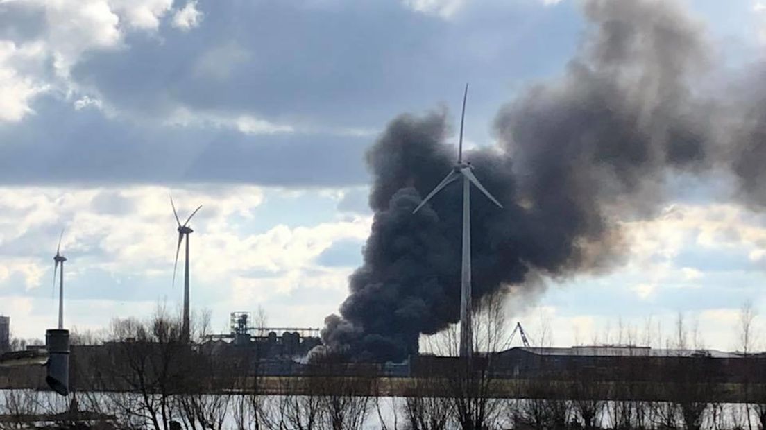 Grote brand industriegebied Kampen