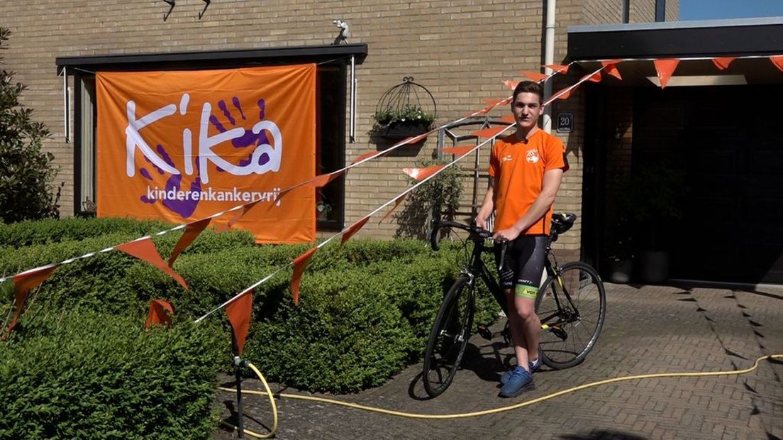 Jesse fietst deze zaterdag voor Stichting Kika.