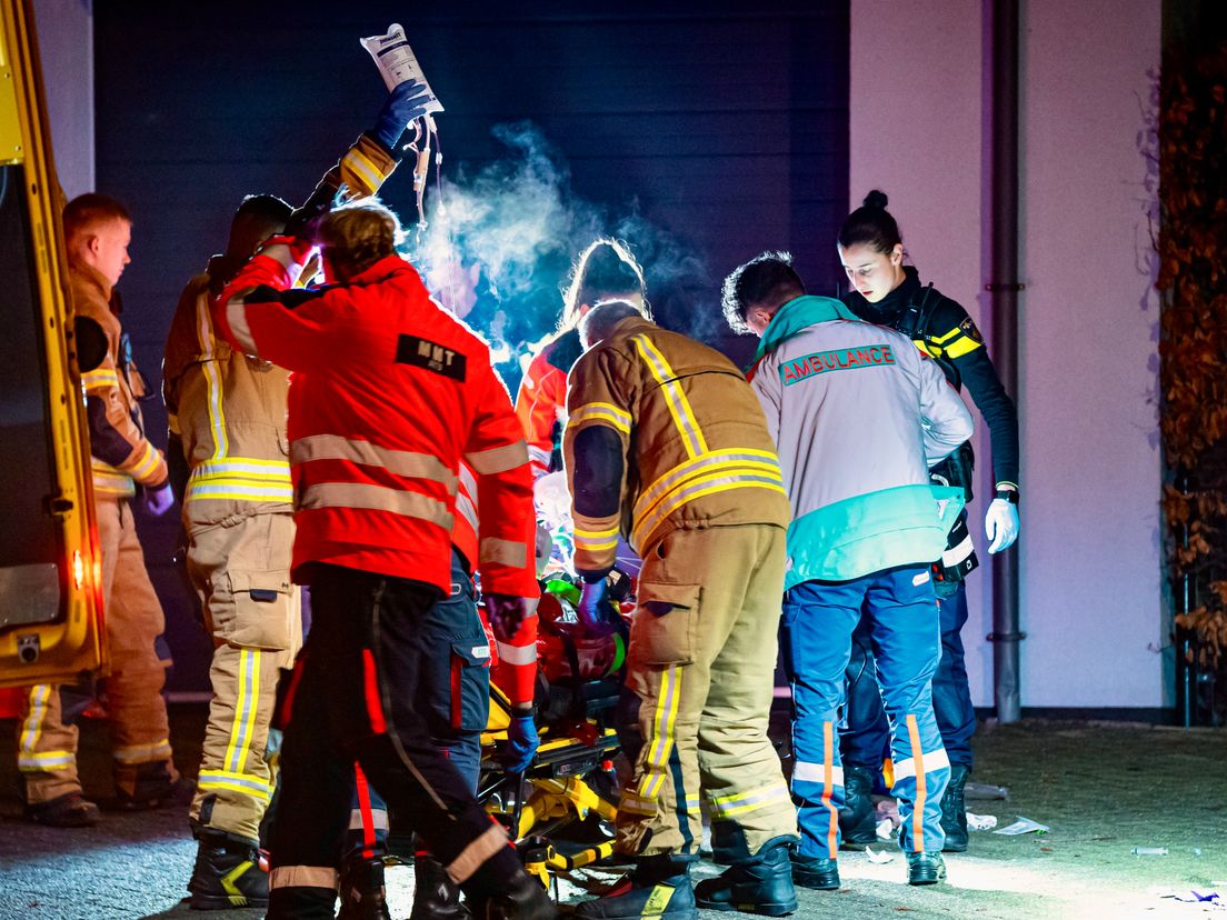 De hulpdiensten waren massaal aanwezig in Maassluis