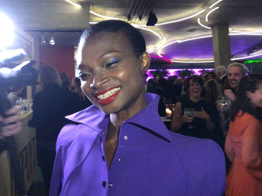 Model Debra Shaw was aanwezig in de Kunsthal