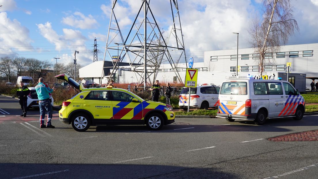 De fietser werd aangereden op de Bornholmstraat in de stad