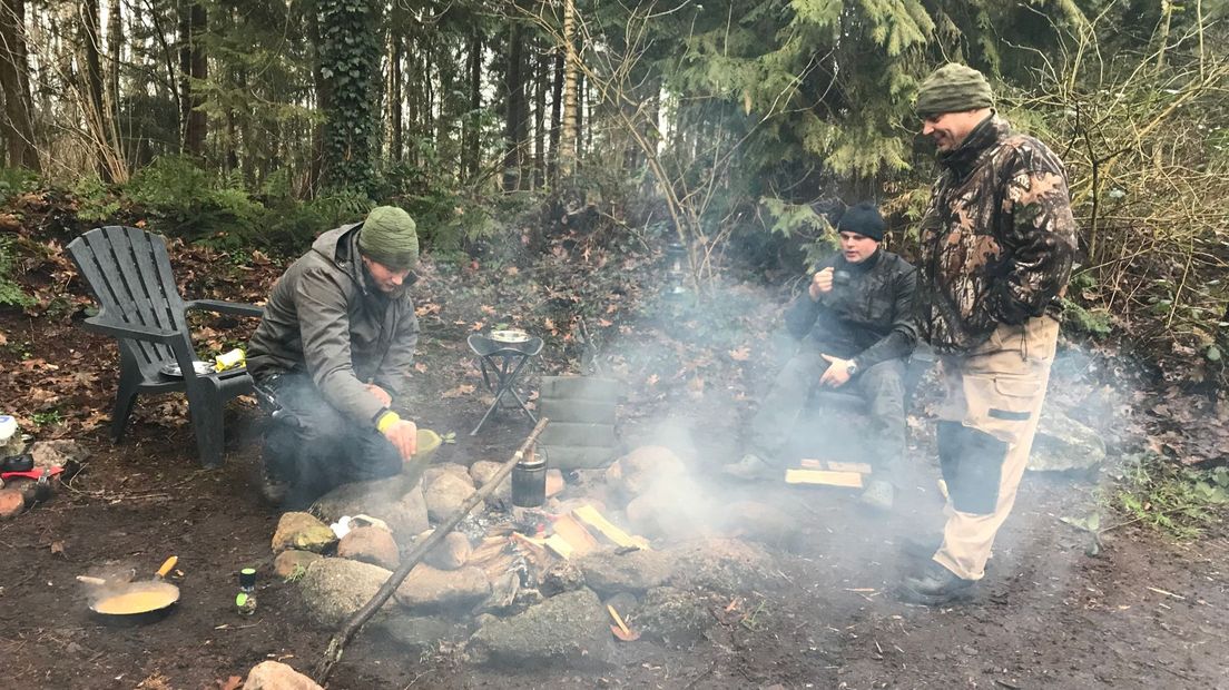 Winterkamperen op de Mariahoeve in Papenvoort