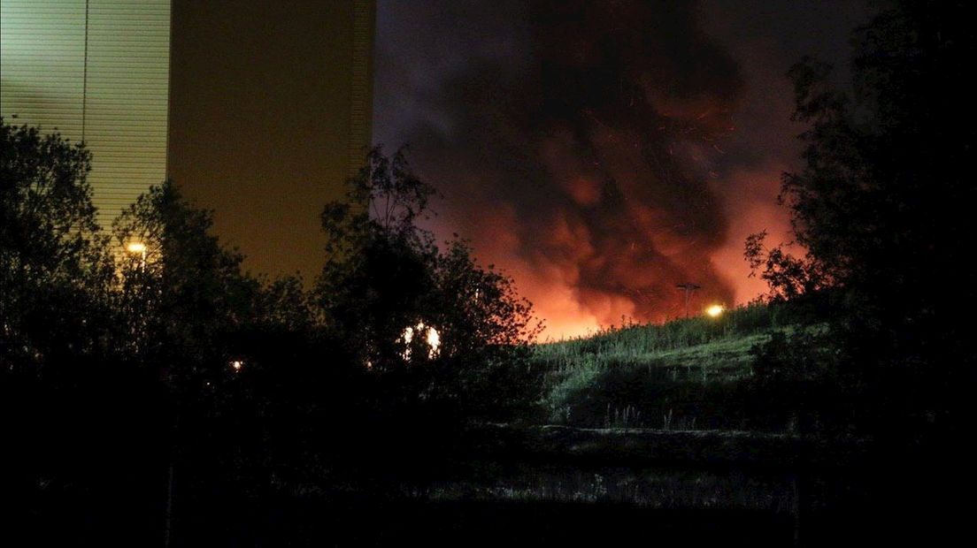 Brand bij Twence in Hengelo