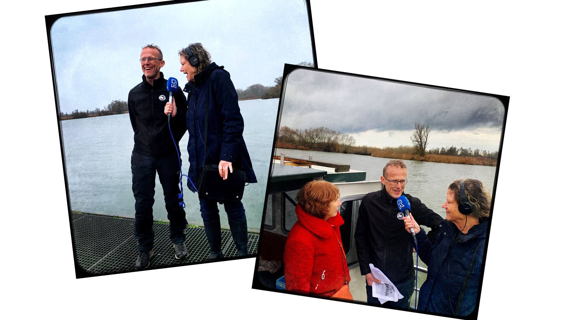 Boekhandelaar Gert-Jan van Rietschoten wordt geïnterviewd door Chris