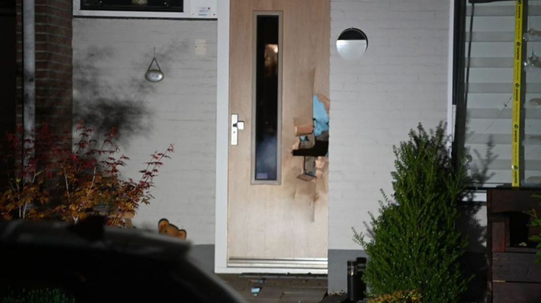 De schade aan de woning.