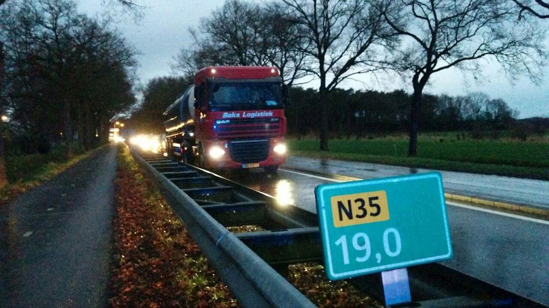 N35 bij Raalte, dichtbij kruispunt Bos