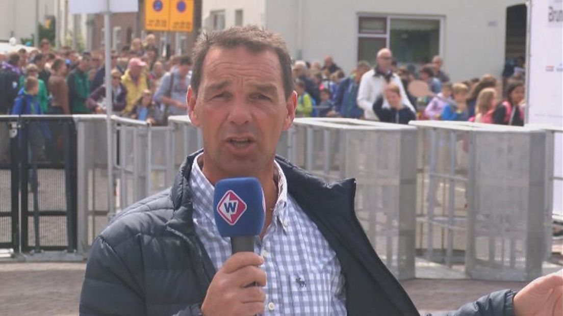 Herman Nanninga tijdens WK Beachvolleybal 2 (fragment uit uitzending)