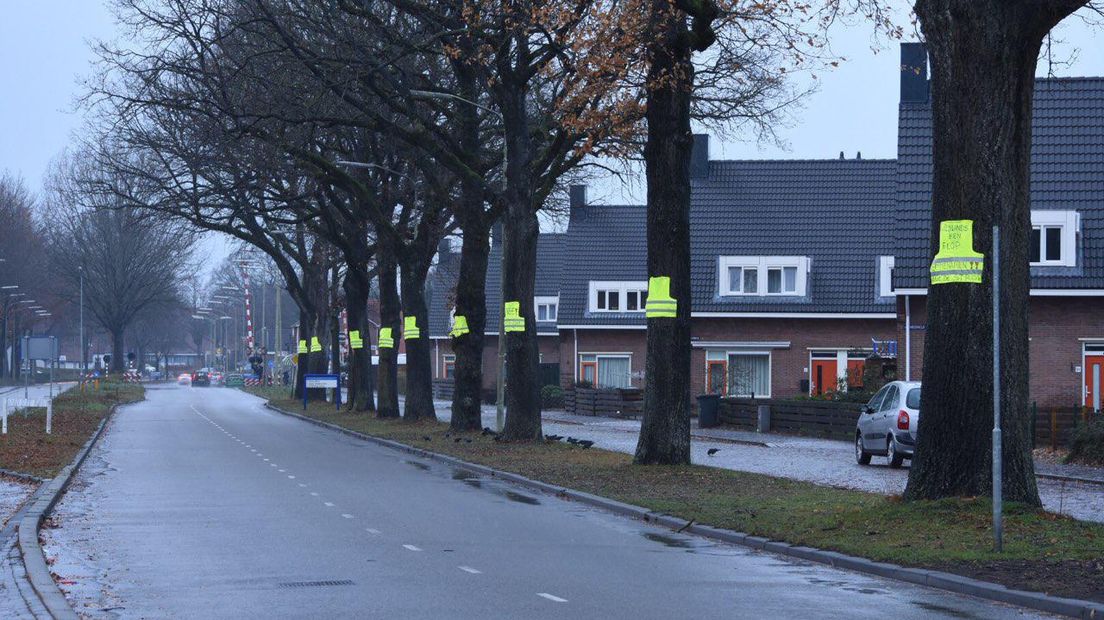 De 'gele hesjes' zijn komen overwaaien uit Frankrijk (Rechten: De Vries Media)