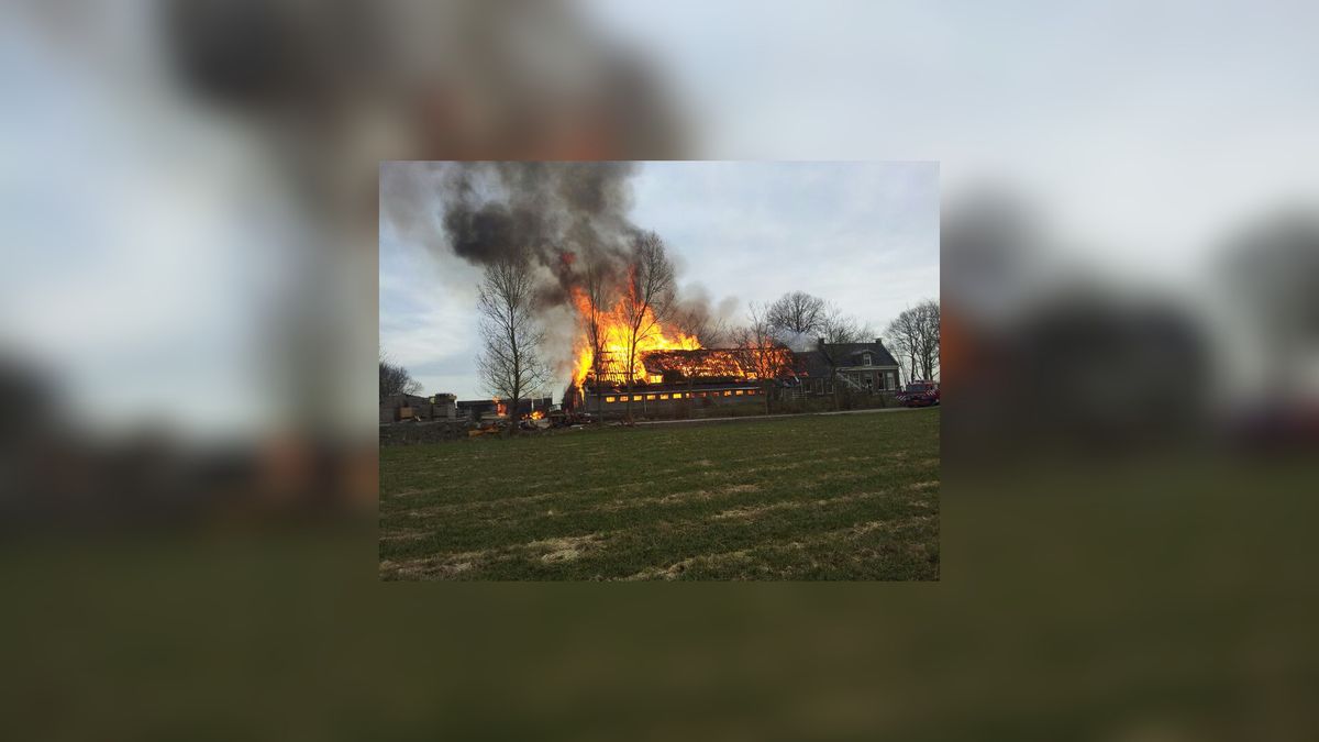 Grote brand in Engwierum