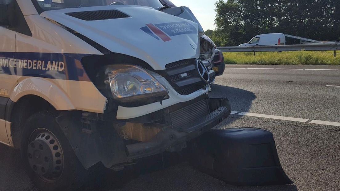 Kop-staartbotsing op A1 bij Holten