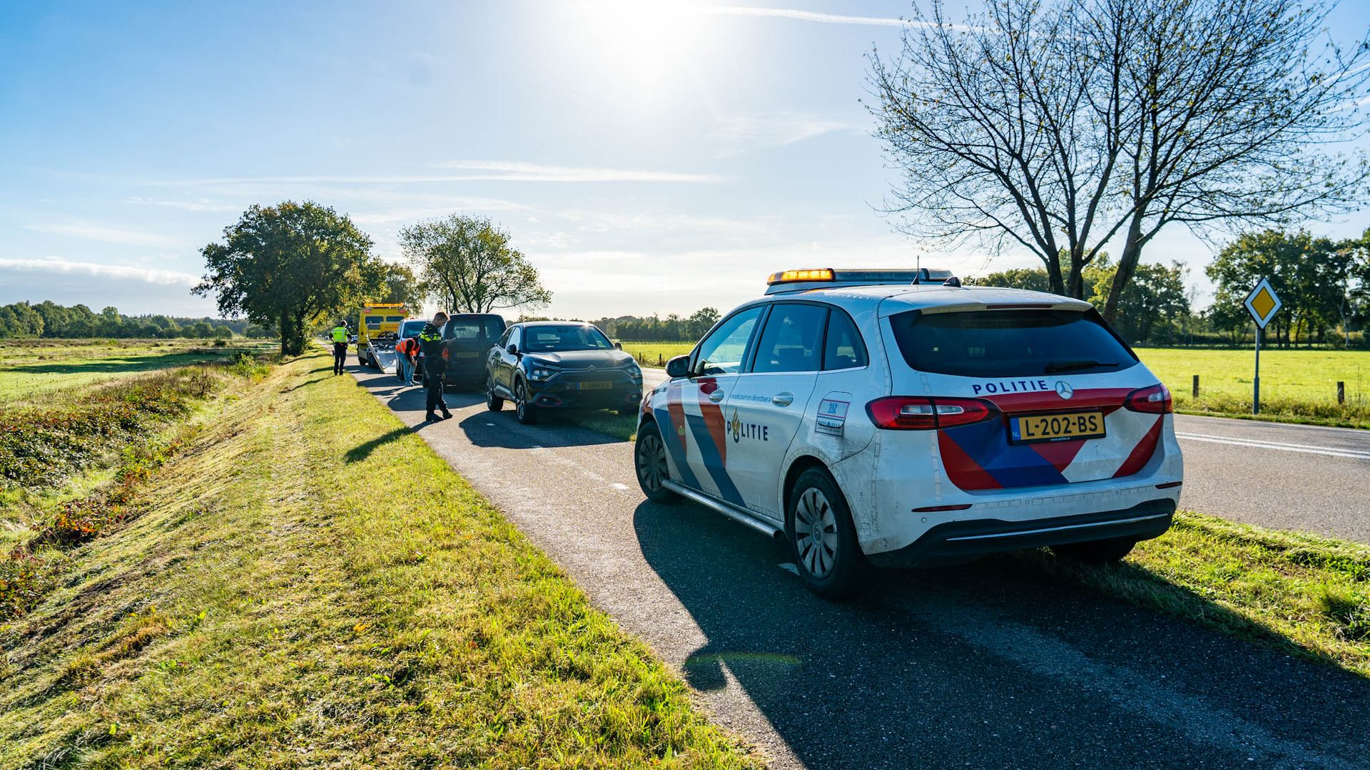 Twee gewonden door kettingbotsing.