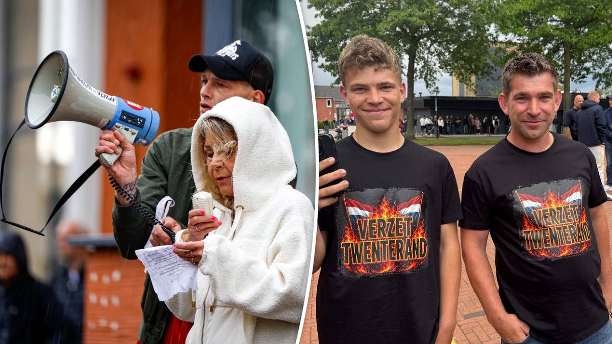 Demonstratie tegen spreidingswet in Vriezenveen: 'Over ons besloten, niet met ons'