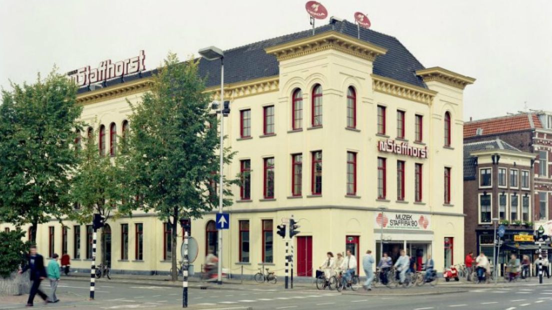 Het markante pand op de hoek Vredenburg/Catharijnekade