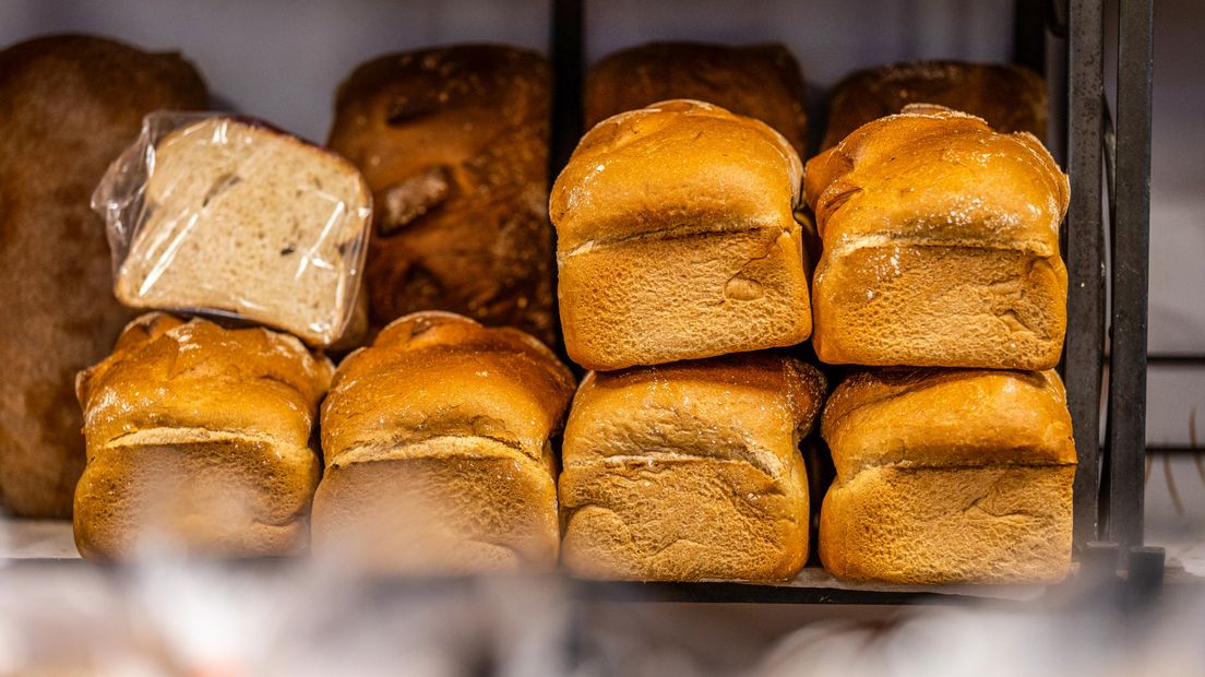 Brood bij een bakkerij