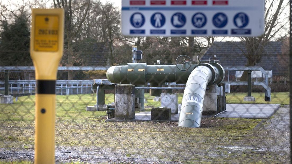 NAM-locatie voor afvalwaterinjectie aan de Tramweg in Rossum