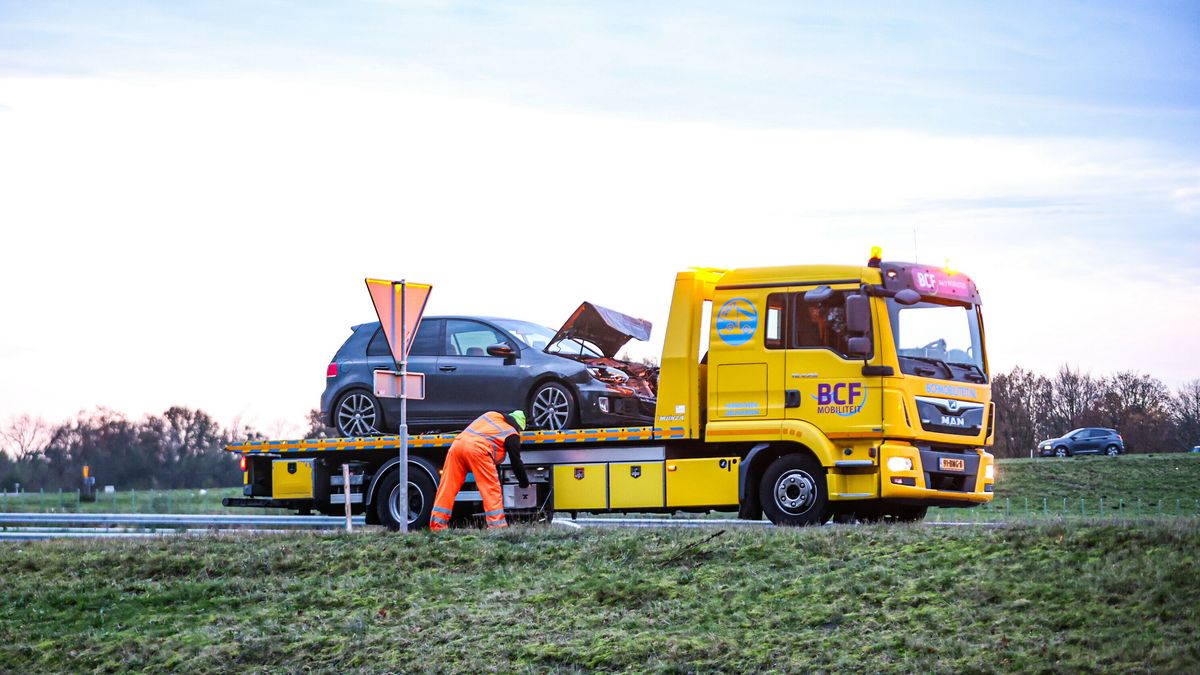File op de A7 richting Heerenveen weer opgelost