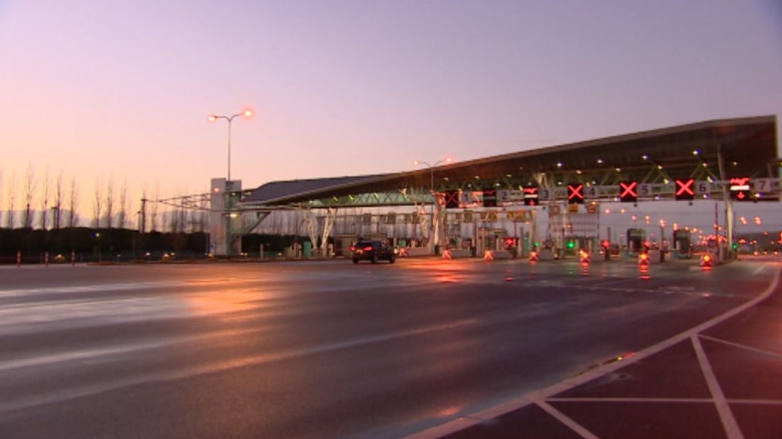 Tolpoorten bij de Westerscheldetunnel