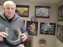 Helm Uncini blijft zoek, maar ruim 40 jaar heeft Frank (76) een deel ervan in bezit
