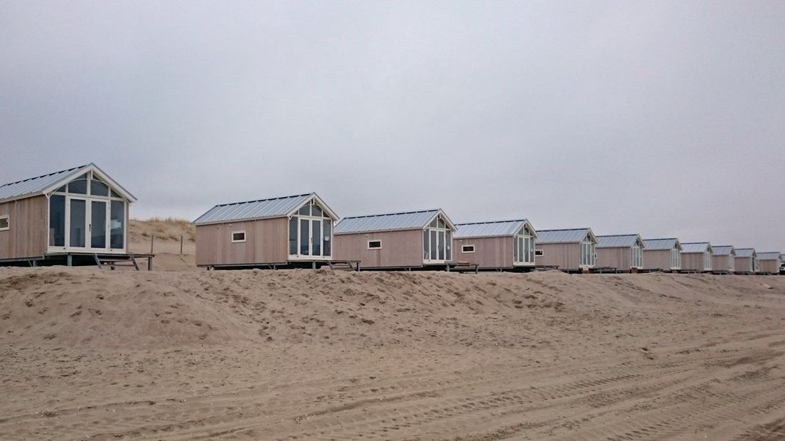 Zo zien de strandhuisjes bij Kijkduin eruit