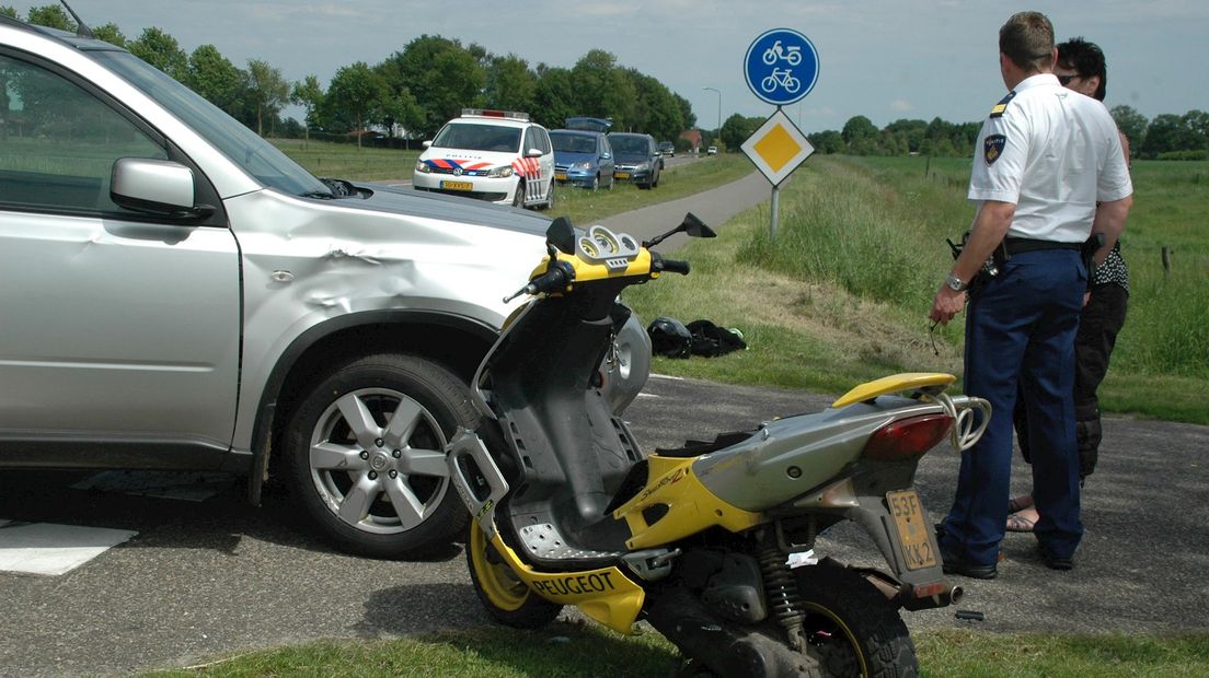 Ongeluk met scooter in Hardenberg