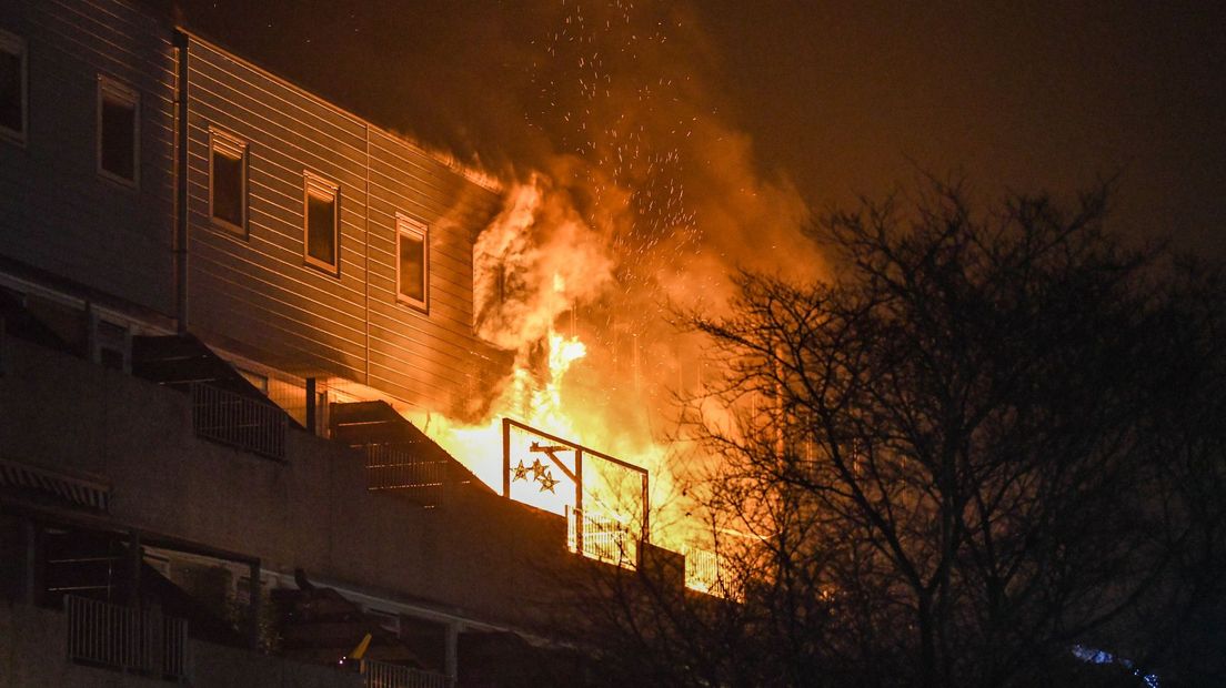 De brand aan de Geerestein in Alphen aan den Rijn