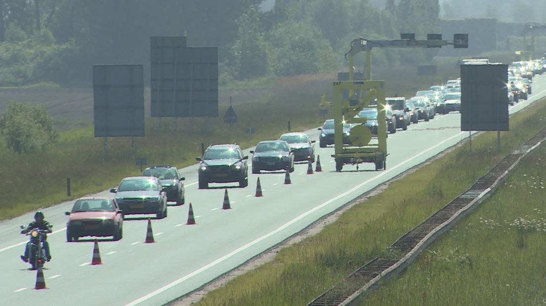 Boetes voor negeren rood kruis op A58 na ongeluk