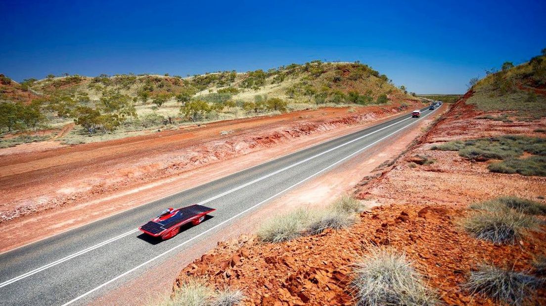 Solar Team Twente aan kop in Australië