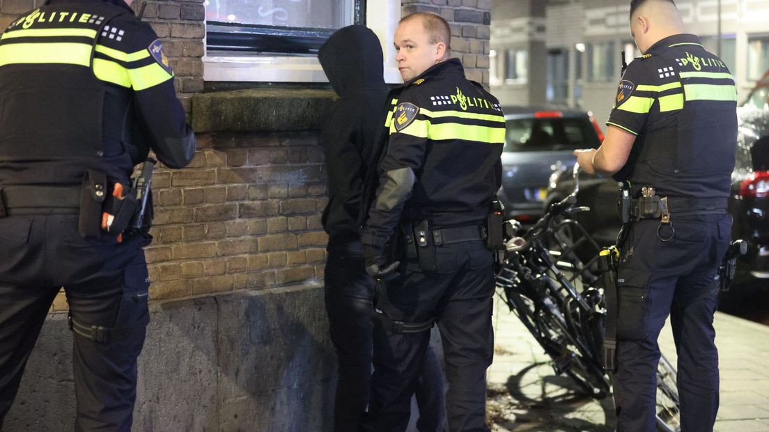 De politie hield een verdachte aan