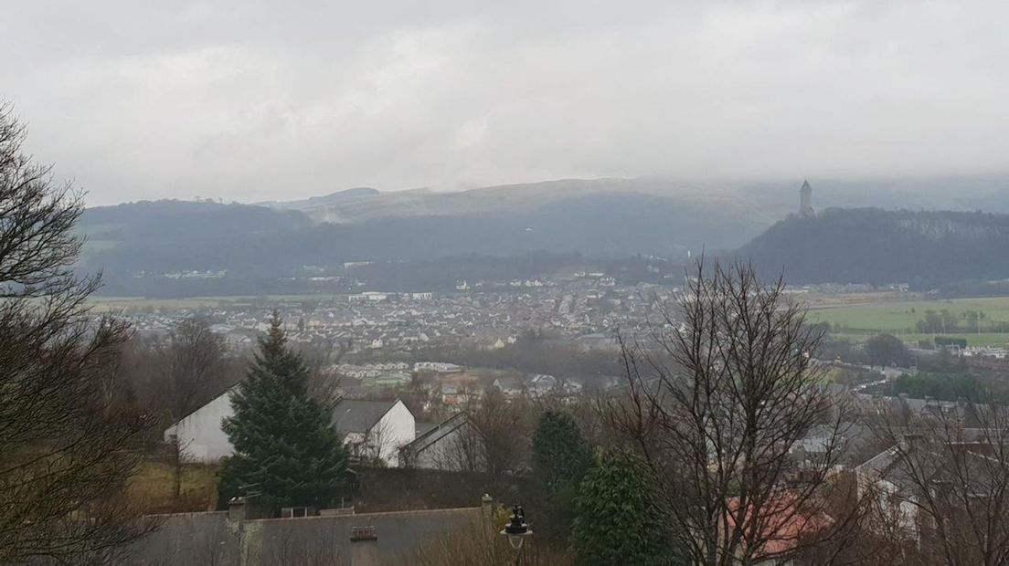 Uitzicht over de stad Stirling