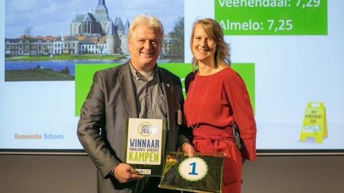 De gemeente Kampen kreeg de eerste prijs overhandigd