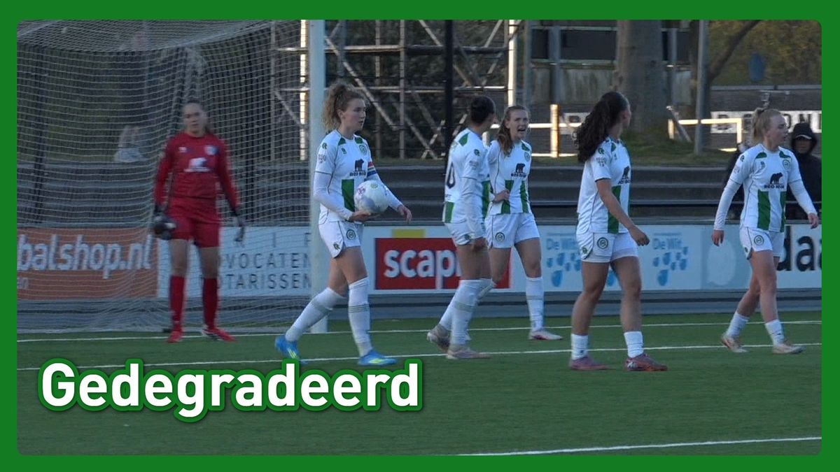 Vrouwen FC Groningen degraderen naar tweede divisie