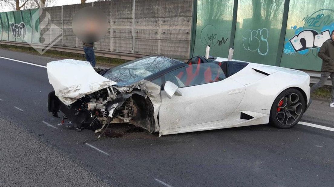 De gecrasthe Lamborghini