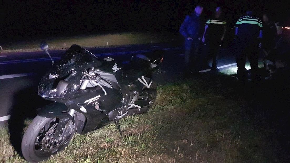 Motorrijder ten val in Lutten