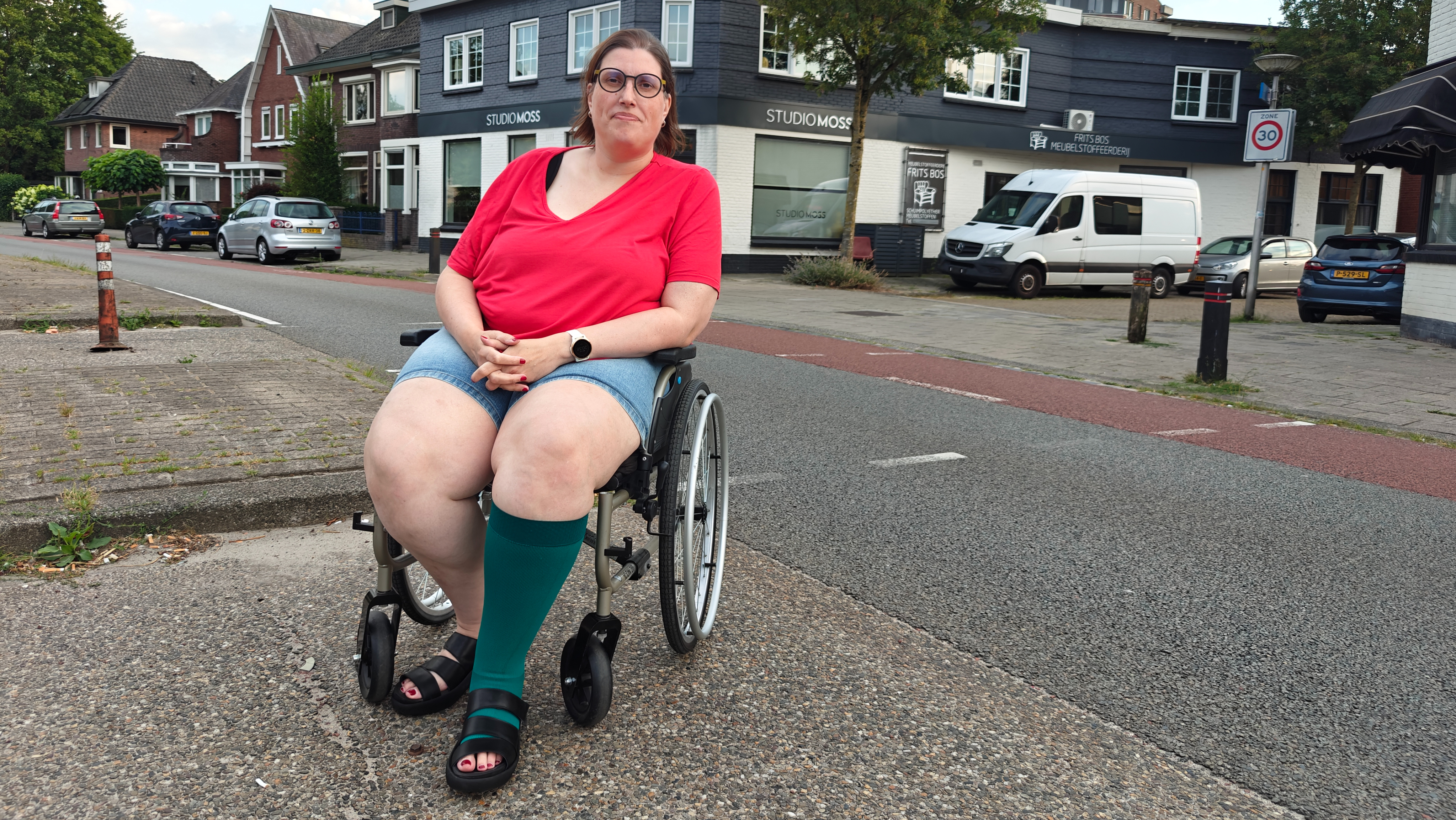 Frédérique van Egmond op de plaats des onheils.