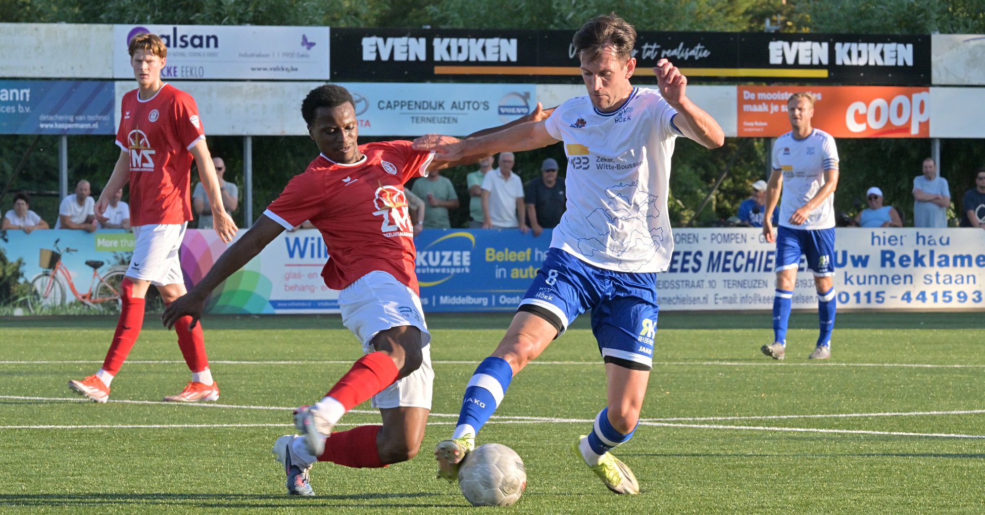 Hoek domineert oefenduel met GOES, Kloetinge speelt wedstrijd met twee gezichten