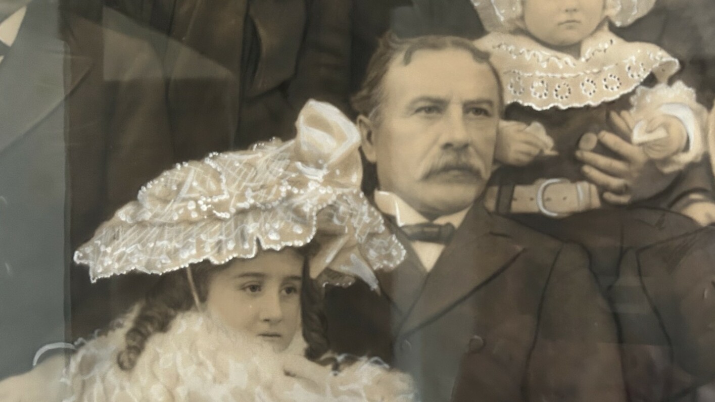 Frank Cooper en familie bij de opening van Coopersburg in 1901