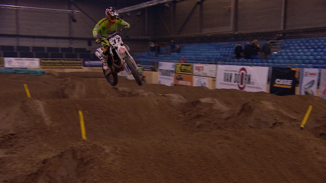 Mark Boot rijdt in de Zeelandhallen een thuiswedstrijd