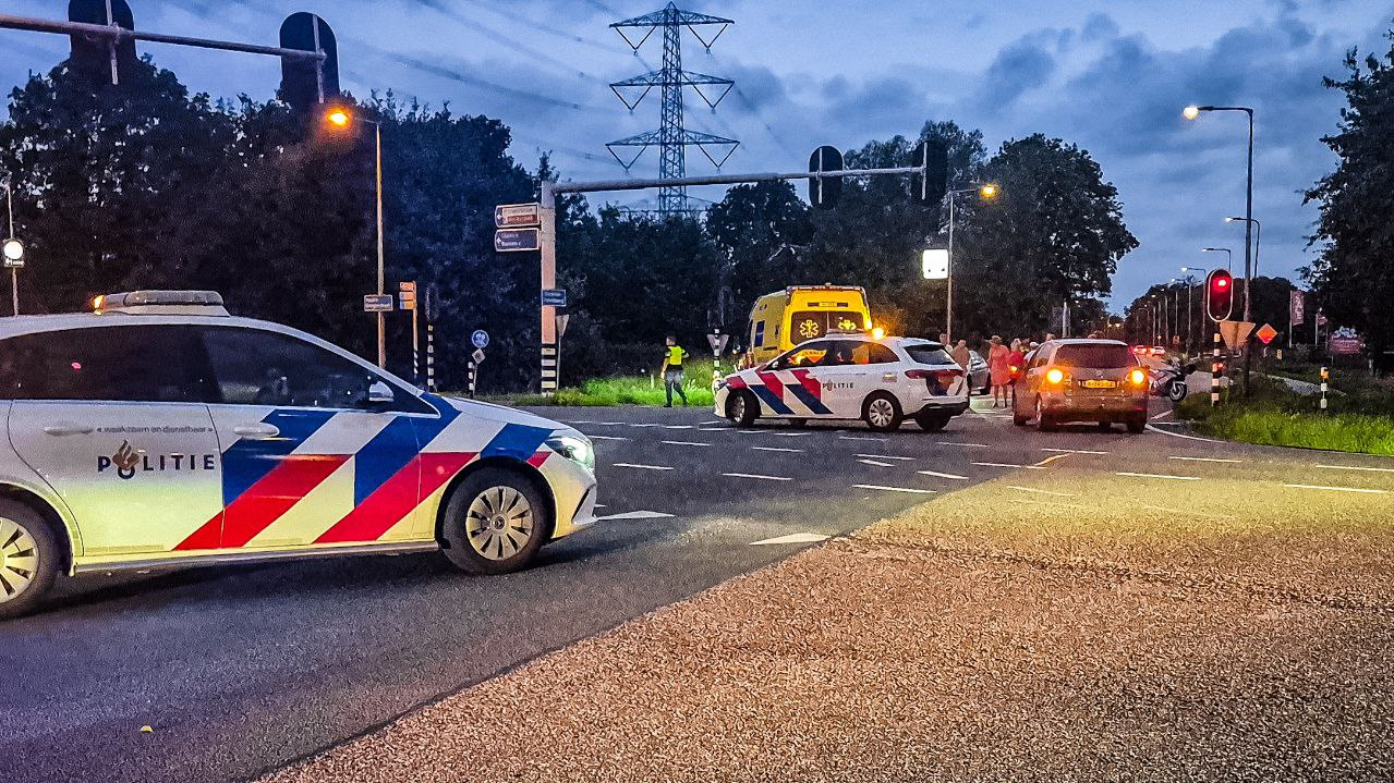 Ongeval op de kruising tussen de Usselerrondweg en de Haaksbergerstraat in Enschede