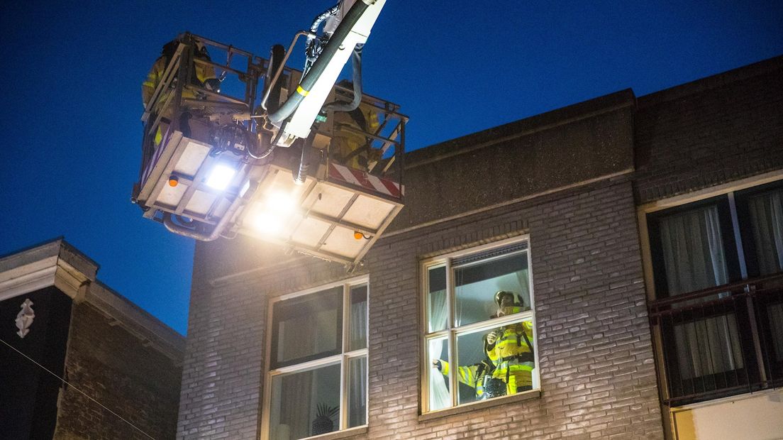 Woning wordt ontruimd in Kampen