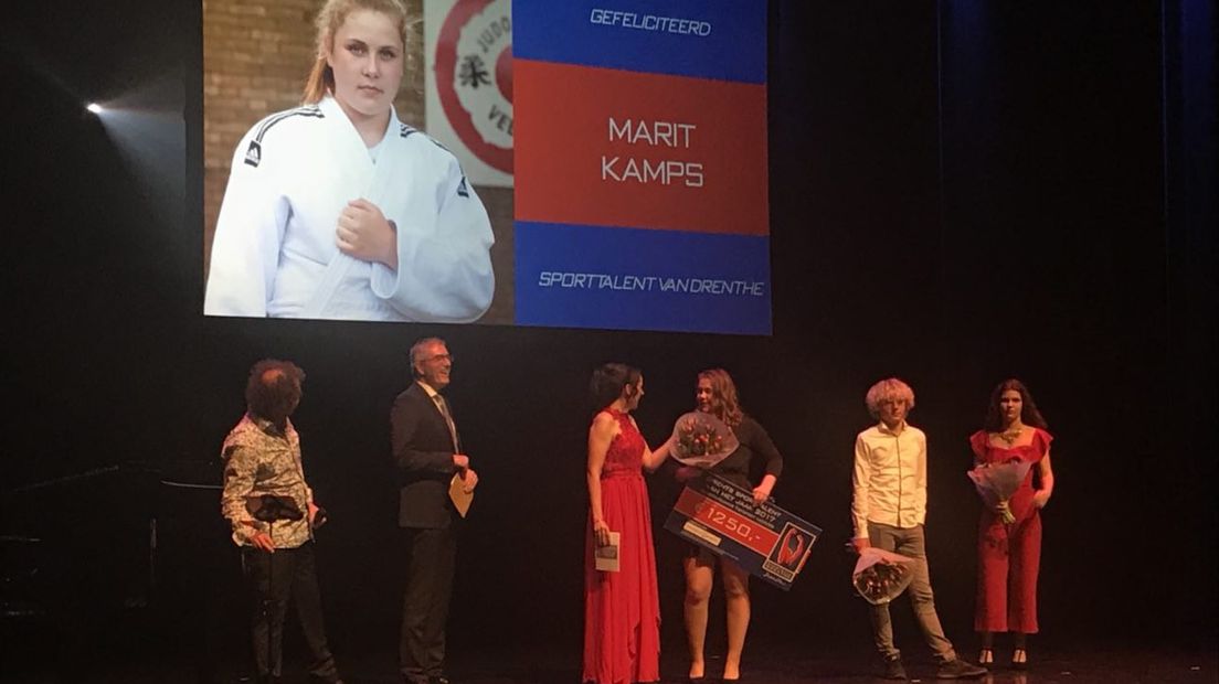 Marit Kamps werd sporttalent van 2017 (Rechten: RTV Drenthe/Karin Mulder)