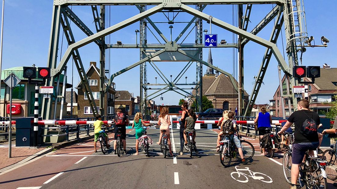 De hefbrug in Boskoop