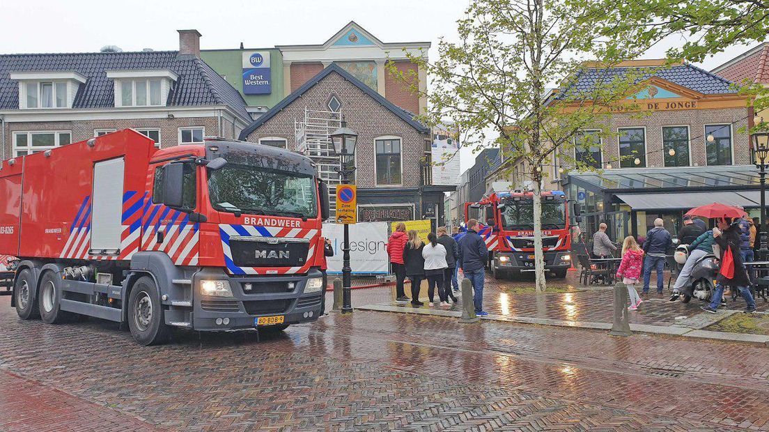 Brand bij Best Western City Hotel De Jonge in Assen (Rechten: Persbureau Meter)