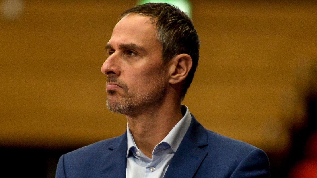 Donar-coach Andrej Stimac op archiefbeeld