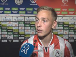 Julian Baas na afloop van Sparta-AZ